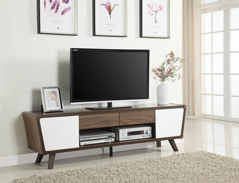 Modern White Chestnut TV Console!