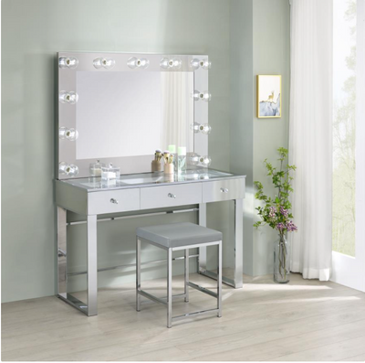 Illuminated Chrome Vanity Set